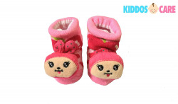  KiddosCare 2 Cute Cartoon Faced Soft Socks for Babies (Multicolor, 2 Pair) 