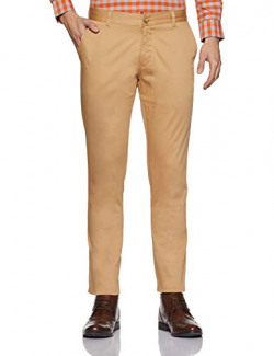 Parx Men's Straight Fit Formal Trousers