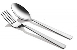  Shapes Stainless Steel Cutlery Set, Set of 12, Silver (KK/GN/12F)