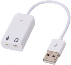 Edio 2 Ezone Sound Card Audio Adapter USB Adapter(White)