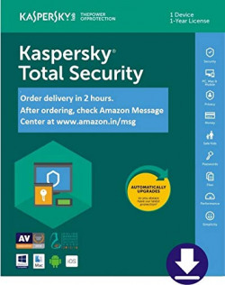 Kaspersky Total Security Latest Version- 1 User, 1 Year (Email Delivery in 2 hours- No CD)