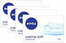 NIVEA Soap, Creme Soft, 125g (Pack of 4)
