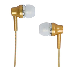 Alpino Chord Earbud in The Ear with mic Earphone Gold