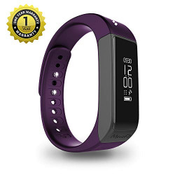 MevoFit Drive Fitness Band & Smart Watch : Smart-Watches with Fitness-Tracker-Bands for Men-&-Women | Activity-Pedometer (Purple)