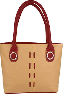 Typify Casual Shoulder Bag Women & Girl's Handbag (Tan-Maroon)