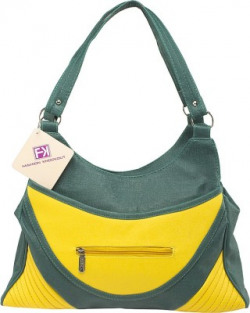 Fashion Knockout Hand-held Bag(Green, Yellow)
