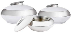 Puffin Aroma Designer Food Safe Serving Casserole/Bowl Gift Set of 3 Piece Treat Hot Pot