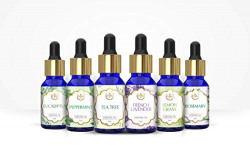 The Beauty Co. Essential Oils Combo (Set of 6) For Skin, Hair & Body (Eucalyptus,Lemongrass,Lavender,Peppermint,Rosemary and Tea Tree)