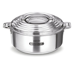 Milton Galaxia Stainless Steel Casserole, 5 litres, Silver