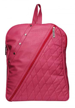 Tip Top Fashion Women Backpack with Beautiful Pink Color PU Material