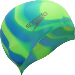 Speedo Unisex-Junior Flat Silicone Swimming Cap(Green, Pack of 1)