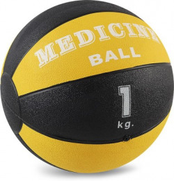Proline Fitness Medicine Ball(Weight:  1 Kg, Black, Yellow)
