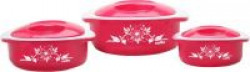 Cello Hot Meal Pack of 3 Thermoware Casserole Set  (500 ml, 850 ml, 1500 ml)