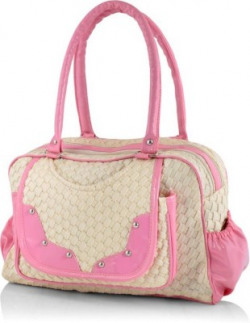 SIVANS Hand-held Bag(Beige, Pink)