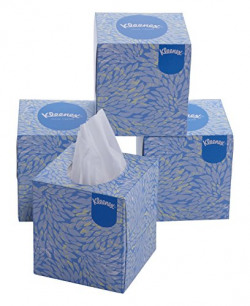 Kimberly-Clark Kleenex 60042 Facial Tissue Cube Box, 80 Pulls Per Box, 2 Ply, 4 Box Combo
