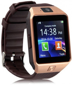 Bastex BTX DZ09 - Golden - 1510 phone Golden Smartwatch(Brown Strap Free Size)