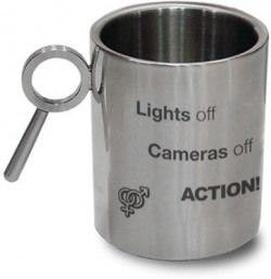 Hot Muggs For You - Lights Off. Cameras Off. Action Stainless Steel Mug(350 ml)