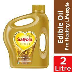 Saffola Gold, Pro Healthy Lifestyle Edible Oil, Jar, 2 L
