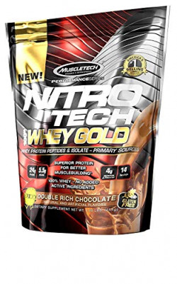 MuscleTech Performance Series Nitrotech 100% Whey Gold - 1 lbs (454g) (Double Rich Chocolate)
