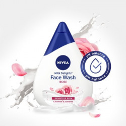NIVEA Milk Delights Caring Rosewater Face Wash(100 ml)