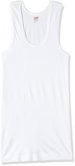 Lux VENUS Men's Cotton Vest (Pack of 4) (8904209873934_Venus_WH_RN_80_White)