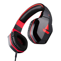boAt Bassheads 510 Wired Headphones, HD Sound and Hands-Free Communication with in-line mic (Red)