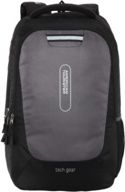 American Tourister AMT Tech Gear 21 L Laptop Backpack(Black)