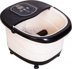 Dr Physio (USA) Electric Powerful Pedicure Tub Foot Spa Machine With Manual Roller, Bubble, Massage & Heat for Pain Relief Massager(Black)