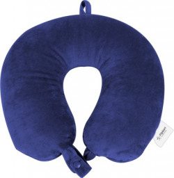 Flipkart SmartBuy Super Soft Memory Foam Travel Pillow(Navy Blue)