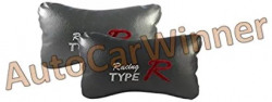 Auto Car Winner NR-TRG-1 Car Neck Rest Cushion (Set of 2, Grey)