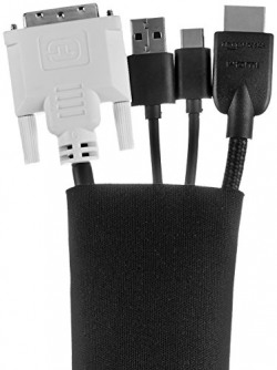 AmazonBasics Cable Sleeve - Velcro, 60-Inch, Black