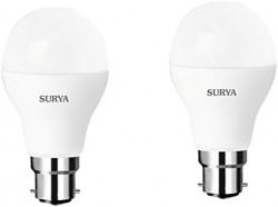 Surya Neo Base B22 7-Watt LED Lamp (Pack of 2, White)
