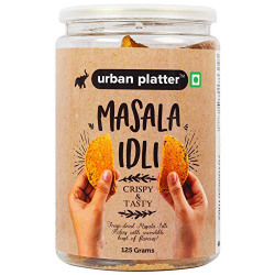 Urban Platter Freeze-Dried Masala Idli, 125g / 4.4oz [Crispy, Tasty & Flavourful]