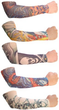 Tahiro Cotton Arm Sleeve For Men & Women With Tattoo(Free, Multicolor)