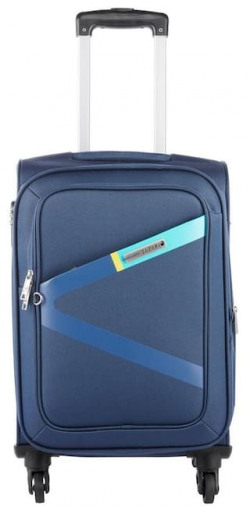 Safari Greater 4 W 55 Blue Strolley Bag (Small Cabin Luggage with 5 years International Warranty)