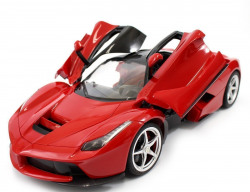  The Flyers Bay 1:16 Rechargeable Ferrari Style RC Car with Fully Function Doors, Red