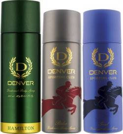 Denver Hamilton, Rider and Goal Combo Deodorant Spray  -  For Men(530 ml, Pack of 3)