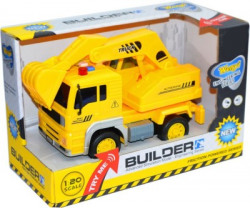 Toy House Construction Excavator with light and sound(Yellow)