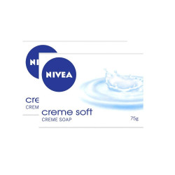 NIVEA Soap, Creme Soft, 75g (Pack of 2) 