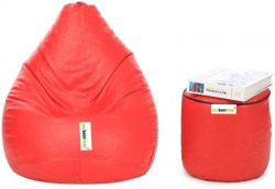 Can bean bags XXXL Bean Bag  With Bean Filling(Red)