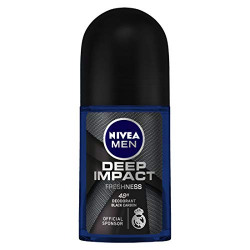 NIVEA MEN Deodorant Roll On, Deep Impact Freshness, 50ml