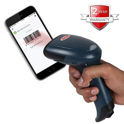 RETSOL D-2030 Laser Barcode Scanner 1D, 2D and QR Code USB Wired Optical Reader for Mobile Screen and Printed Bar Code Scan