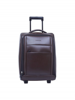  BagsRUs Synthetic 34 cms Brown Softsided Cabin Luggage (CA114FBR)
