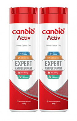 Candid Activ Sweat Control Talc, 100 g (Pack of 2)