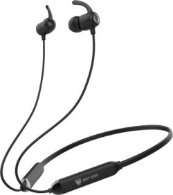 Ant Audio Wave Sports 450 Neckband Bluetooth Bluetooth Headset with Mic(Black, In the Ear)