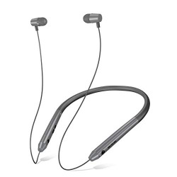 Soundlogic Voice Assistant Neckband in-Ear Sports Bluetooth Wireless Earphone with Deep Bass and Hands-Free Calling inbuilt Mic Headphones with Long Battery Life and Flexible Headset (Grey)