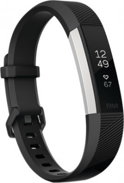 Fitbit Alta HR(Black Strap, Size : Large)
