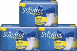 STAYFREE Secure Cottony Soft Regular Sanitary Pad(Pack of 60)