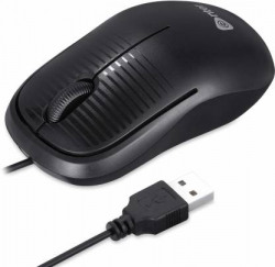Enter Click Higher Resolution Optical Mouse E-75 Wired Optical Gaming Mouse  (USB 2.0, Black)