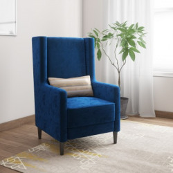 Kurlon Wing Fabric 1 Seater  Sofa(Finish Color - Blue)